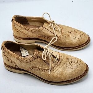 UGG CAELYN TAN SUEDE LEATHER OXFORD SHOES SIZE 7